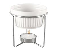 Generico Butter Melting Pot - Cheese Fondue Pot Tea Warmer Set | Ceramic Cordless Kitchen Supplies for Seafood Tea Snacks Fruit Milk Sauce Family Home Kitchen Party