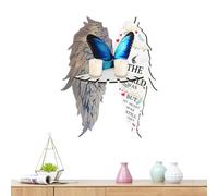 Generico Butterfly Corner Shelf, Butterfly Shaped Wing Display Stand, 13.2x3.94x12.79 Inches Compact Design, Floating Wall Storage Rack for Decorative, Living Room, Bedroom and Entryway