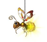Generico Butterfly Solar Lights, Flying Bee Dangling Lamps, Solar Powered Design, Weather Resistant Build, Decorative Metal Yard Lights, Ideal Outdoor Yards, Patio, Porch Decor