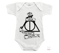 Generico Butterfly Store, Body Neonati Sempre, Always, Body Personalizzato Con Nome, Piton, 100% Cotone Manica Corta, Doni Della Morte, Idea Regalo Nascita Bimba, Bimbo