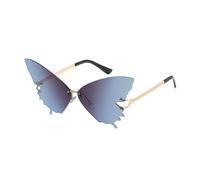 Generico Butterfly Sunglasses, Protection Eyeglasses, 7.01x3.15x5.91 Inches Anti Glare Frameless Uv, Oversized Eyewear for Women, Outdoor Driving, Vacation, Festival and Summer