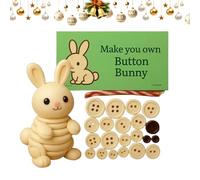 Generico Button Hochlandrind Bastelset | Lustige Tierische Weihnachtsdekoration Knöpfe,Festliche Partyzubehör Deko für Auto Wohnzimmer Fenster Schreibtisch Schlafzimmer
