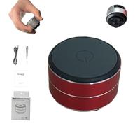 Generico Buzzgo Speaker, Buzzgo Bluetooth Mini Speaker Bone Conduction, Mini Magnetic, Waterproof, Portable Wireless with Suction Cup (Red)