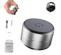 Generico Buzzgo Speaker, Buzzgo Bluetooth Mini Speaker Bone Conduction, Mini Magnetic, Waterproof, Portable Wireless with Suction Cup (Silver)
