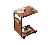 Generico C Shaped End Table, Small Side Table, Movable Couch Companion, Compact Space Saver, Ideal for Home, Living Room, Bedroom, Apartment, and Workplace, 15.75x11.02x24.8 inches