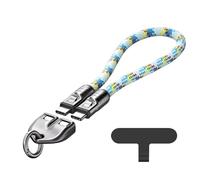 Generico C to C 240W Charging Cable with Wearable Bracelet Design, Crossbody Type-C Cord, Phone Lanyard Built in Cable for Most Phones (Blue,0.3m)