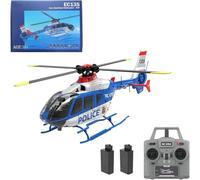 Generico C123 RC Elicottero EC135 Elicottero telecomandato per Adulti, 1:36 6CH 2.4GHz RTF RC Aircraft con giroscopio a 6 Assi, Altitude Hold per Principianti,2 Batteries