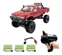 Generico C64-1 RC Car 1:16 Scala RC Crawler RTR RC Rock Truck 4x4 off-Road modalità Veicolo con 3 Batteria 1200mah aggiornato per Adulti