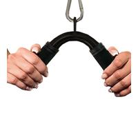 Genérico Cable Attachments for Gym - Steel Rubber 29x15x2.5cm | V-Shape Tricep Training Handle with Anti-Slip Cable Machine Grip, Resistance Band Handle, Resistance Bands Set Men Women | Home