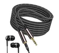 Genérico Câble d'extension audio,Rallonge pour casque avec gaine en nylon | Câbles adaptateurs de lecteur audio pour femmes, hommes