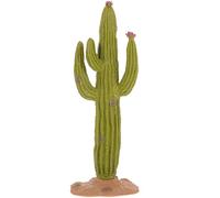 Generico Cactus Artificiale Verde in Plastica, Decorazione da Tavolo