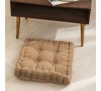 Generico caffè,45 * 45cm/18 * 18 Cuscino per Sedia Reclinabile in Corduroy, Cuscino per Poltrona Massaggiante, Cuscini Quadrati per Divano a Casa, Adatto Come Cuscino da Pavimento
