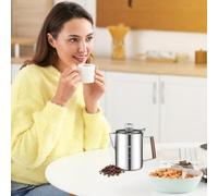 Generico Caffettiera, Caffettiera Da Campeggio Portatile, Macchina Portatile Design Vintage per Uso Commerciale e Attività All'aperto