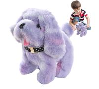 Genérico Cagnolino Che Abbaia E Cammina Peluche 10x17x14cm | Cane Robot Interattivo Realistico Parlante Camminante | Giocattolo Elettronico per Bambini Ragazzi Ragazze Regalo Animale Domestico