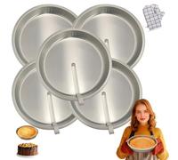 Generico Cake Pan with Lever, Perfectrelease Cake Pan, 5-Piece Set Suitable for Family Gatherings, 9.7in Smash Cakes Pans, Baking Tools Pans Round, Oven Safe Mold, Family Set (5PCS-Family pack)