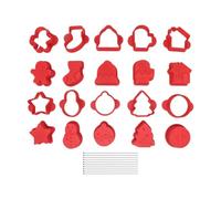 Generico Cake Pop Mold Set - 3D Printed | 10-Shape Baking Tool with Sticks | Easy Demolding, 2.91 Inch Size, 100 Paper Sticks Included, for Christmas Holiday Baking, DIY Party Cookie & Chocolate