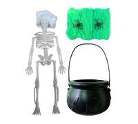Generico Calderone delle Streghe | Decorazioni per Casa Stregata Halloween | Calderone Streghe Facile da Installare per Proprietari di Casa attività Scolastiche Mantella Finestra