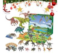 Generico Calendario 'Avvento Di Natale Con Dinosauri | Giocattolo Dinosauro Con Interattivi Per Bambini - Calendario Conto Alla Rovescia 24 Giorni Regalo Di Natale Decorazione Per Casa