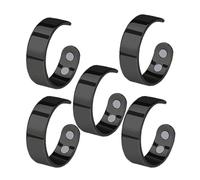 Generico Calmi Ring, Women's Calmi Ring - New 2025 Adjustable Open Magnetic, Relieve Anxiety, Improve Sleep (5PCS-B)