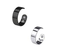 Generico Calmi Ring, Women's Calmi Ring - New 2025 Adjustable Open Magnetic, Relieve Anxiety, Improve Sleep (2PCS-B)