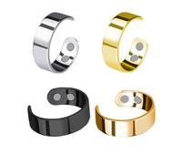 Generico Calmi Ring, Women's Calmi Ring - New 2025 Adjustable Open Magnetic, Relieve Anxiety, Improve Sleep (4PCS-D)