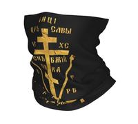 Generico Calore invernale, Croce del Calvario Personalizzata della Chiesa Ortodossa Russa Fascia Invernale Scaldacollo Uomo Donna Campeggio Tubo Sciarpa Viso Bandana Ghetta