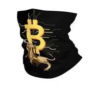 Generico Calore invernale, Ghetta Girocollo Personalizzata Uomo Donna UV Visiera Inverno BTC Cripto-Valuta Bandana Sciarpa per Sci