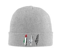 Generico Calore invernale, Mappa della Palestina I Palestinesi Beanie Cappelli Cappello A Maglia Uomo Donna Moda Termico Elastici Caps Primavera Palestra Grafica Bonnet Cappelli