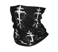 Generico Calore invernale, Personalizzato Calvario Croce Collo Ghetta Uomo Donna UV Visiera Inverno Cristiano Ortodosso Simbolo Monastico Bandana Sciarpa per il Ciclismo