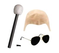 Generico Calotta Per Calvizie Costume - Accessori Per Costumi Completo,Giocattoli Travestimenti Copricapo Divertente per Donne Performance Teatro Festa Halloween Palco Laurea
