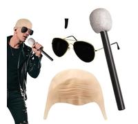 Generico Calotta Per Calvizie Costume,Copricapo Calvo In Lattice - Giocattoli Per Costume Divertenti Per Halloween Lauree Teatro Uomini Donne Performance Cosplay
