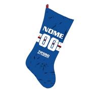 Generico Calza Befana Personalizzata con Nome e Numero Tifoso Calcio Full Print Dimensione 46x24 con Risvolto e appendono Materiale Pile Fronte E Policotone Retro (Tifoso Sampdoria)