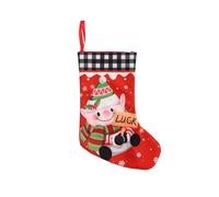 Generico Calze di Natale, Calza di Natale Cervo di Santa Pupazzo di Neve Plaid Natale Calza di Natale Decorazione di Festa per la Famiglia Bambini Camino Decorazione del Partito