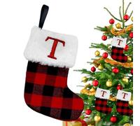 Generico Calze di Natale con Lettere,Calze di Natale con Nomi - di Babbo con Lettere,Ciondoli per Albero di di Borse, Ornamenti per Il Decorazioni per la casa per Feste