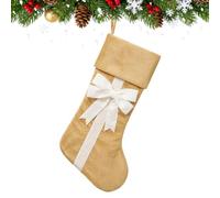 Generico Calze di Natale per Dolci in Velluto con Design a | Sacchetti Calzino Natalizi per Dolcetti, Regali, Cioccolatini, Mensola del , , Albero di Natale, Feste Natalizie, Famiglia