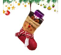 Generico Calze di Natale per la Famiglia Decorazioni per Le Calze | Decorazioni Per Il Natale Per Caramelle E Cioccolati Premi E Regalini Come Riempitivi Per Albero Di Natale Alce di Natale