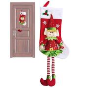 Generico Calze di Natale per La Famiglia,in Peluche con Gamba Lunga per Favori,Decorazione per Calza delle Feste - per Raduni Festivi in Aula Casa Festa Scuola E Mensola del