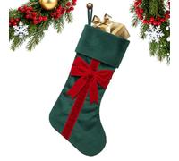 Generico Calze Natalizie per Dolci in Velluto con Design a | Calze di Natale decorative per la famiglia Adatto a , Albero, Mensola, Cioccolatini, Premi, Piccoli Regali e Riempitivo