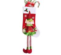 Generico Calze per Il Natale, in Peluche con Gamba Lunga per Favori, Borsa a Forma di Calza per Festa Invernale, per Raduni Festivi in Aula Casa Festa Scuola E Mensola del