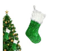 Generico Calze per La Festa di Natale - Decorazioni con Glitter per Le Feste - Calze Appendiabili per Tutta La Famiglia | per Mensole del Albero di Natale Feste Regali Adulti Famiglia Bambini