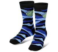 Generico Calzini antiscivolo bipack adulto ragazzo compatibile con Inter Blu 35-38