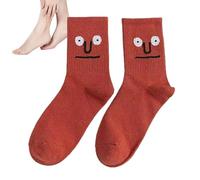 Generico Calzini divertenti da, calzini divertenti da donna | Calzini lunghi divertenti - Calzini divertenti da uomo, calzini con facce, calzini espressivi alla moda, comfort traspirante per la casa
