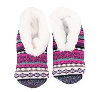 Generico Calzini natalizi Uomo da Donna Calzini Pantofole Calze Non Slip Coprite Inverno per Adulti più Velluto