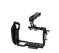 Generico camera cage, Kit gabbia completa for fotocamera, maniglia superiore, accesso illimitato ai comandi, porte e accessori, compatibile con Sony FX3 FX30(W Top Handle-B)