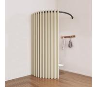 Generico Camerino Per Negozio Di Abbigliamento, Spogliatoio A Forma Di C Montato A Parete,per La Protezione Della Privacy, Include Tenda Oscurante(Champagne,100x100cm)