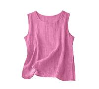 Generico Camicetta Leggera Senza Maniche per Un Casual e Comodo Top Estivo con Scollo Rotondo per Outfit Everyday Versatile Basic Tank Top Ideale per Primavera e Autunno (L)