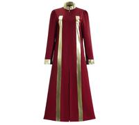 Generico Camicia da chiesa per sacerdoti cattolici, piviale con collo rotondo, abbigliamento liturgico unisex, accessorio per feste e Halloween, costume da carnevale