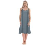 Generico Camicia da Notte Donna Cotone Sottoveste Sexy Estate Modellante Abito Bianco Nero Stratificazione interna da donna in tinta unita