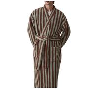 Generico Camicia da Notte Uomo Lunga in Cotone, a Maniche Corte, per la casa e Il Relax