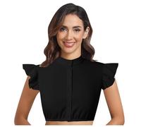 Generico Camicia Dirndl Donna Estiva,Camicia Bianca Donna,Bluse per Drindl,Dirndl Bluse Damen,Oktoberfest Donna,Chic ed Elegante,Camicetta con Scollo a V